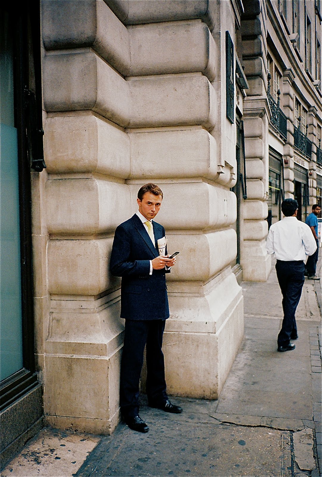 Man holding Mobile | London UK | 2006