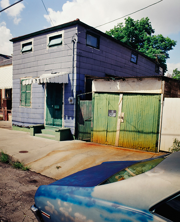Blue Green House and Car | New Orleans | 1993